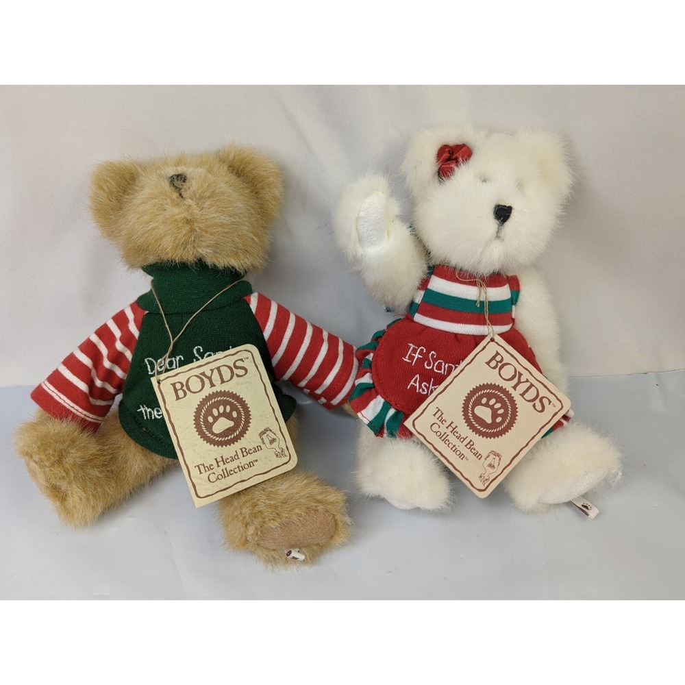 Boyds Bears Christmas Plush Lot 8 Inch Ima Tryin Grammy Stuffed Animal Toy